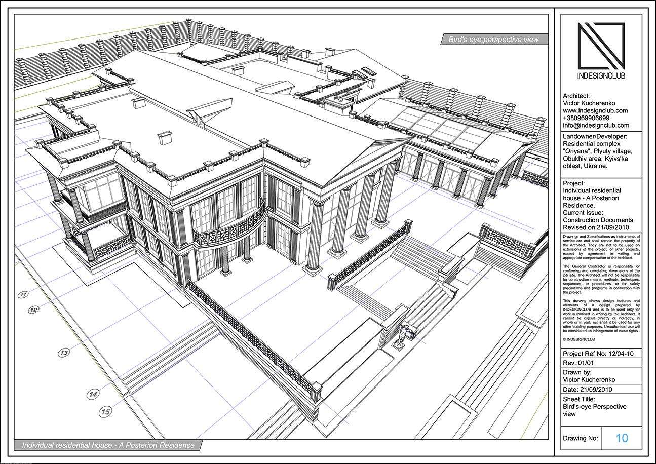 BIM model of the house A Posteriori Residence