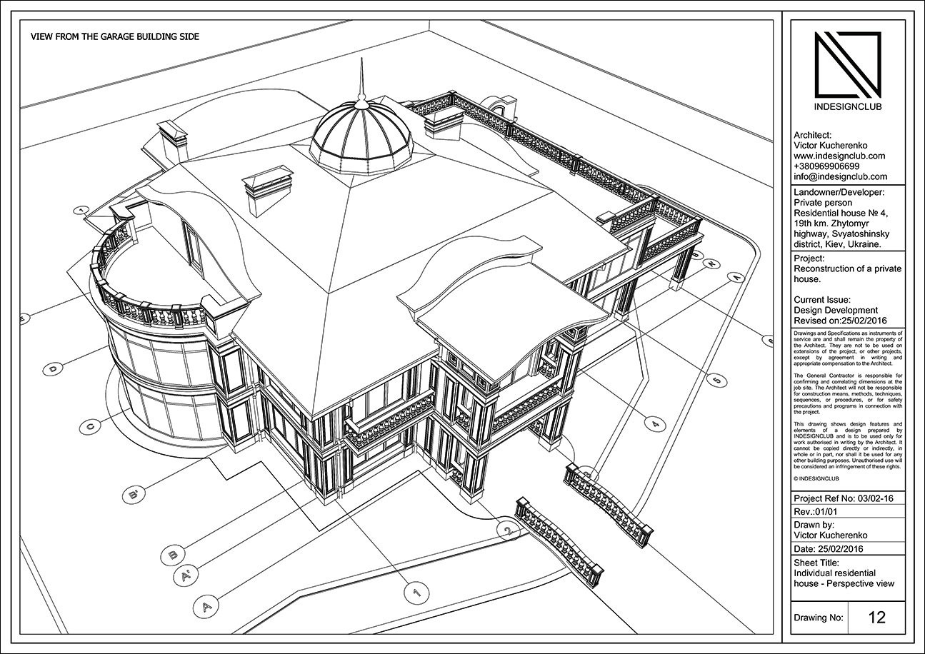 BIM model of a private residential house