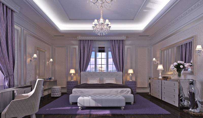 Bedroom Interior Design in Elegant Neoclassical Style